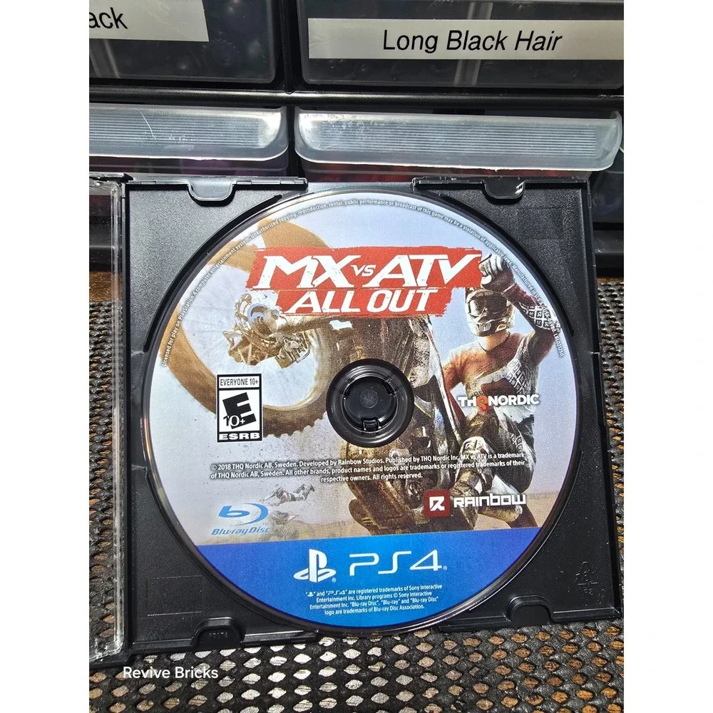 MX vs. ATV All Out (Sony PlayStation 4 2018) Game Only Tested Working Great Cond